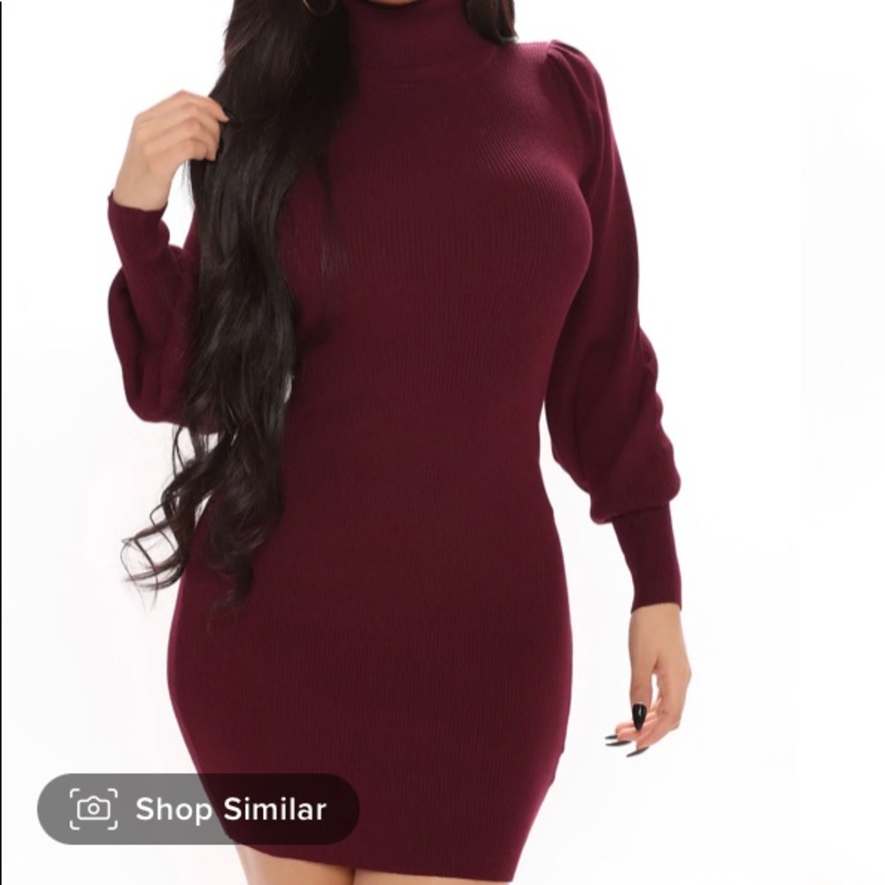 Fashion Nova Turtle Neck Sweater dress